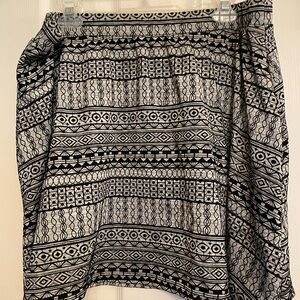 Joe Benbasset Monochrome Geometric Skirt